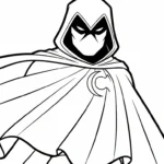 imprimer coloriage Moon Knight pour enfant