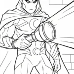 coloriage Moon Knight en ligne pour enfant