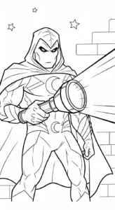 coloriage Moon Knight en ligne pour enfant
