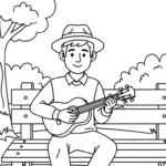coloriage Musicien à imprimer gratuitement pdf