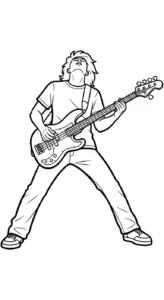 a imprimer coloriage Musicien gratuit