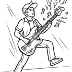 coloriage Musicien à imprimer