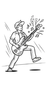 coloriage Musicien à imprimer
