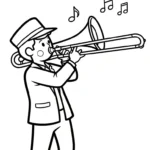 coloriage Musicien pour enfant