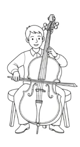 imprimer coloriage Musicien