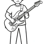 coloriage Musicien pour bebe a imprimer