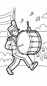 coloriage Musicien d