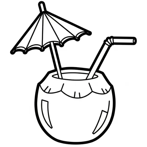 Tranh tô màu Noix de coco