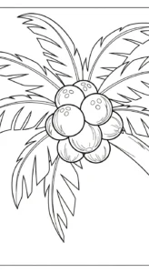 télécharger coloriage Noix de Coco gratuit