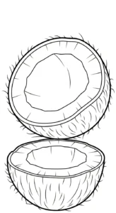 coloriage Noix de Coco à imprimer gratuitement pdf
