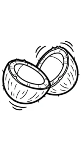 coloriage Noix de Coco en ligne pour enfant