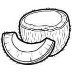 coloriage Noix de Coco à imprimer a4