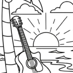 coloriage Noix de Coco et dessin a imprimer