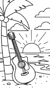 coloriage Noix de Coco et dessin a imprimer