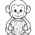 coloriage Noix de Coco a telecharger