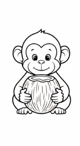 coloriage Noix de Coco a telecharger