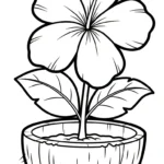 imprimer coloriage Noix de Coco pour enfant