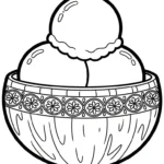 coloriage Noix de Coco pour enfant de 2 ans