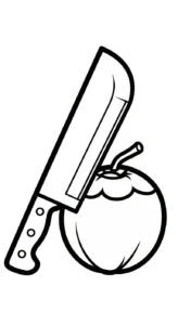 coloriage Noix de Coco gratuit