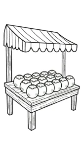 coloriage Noix de Coco pour enfant de 4 ans