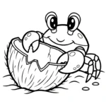 coloriage Noix de Coco a imprimer gratuitement