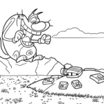 coloriage Oggy pour enfant