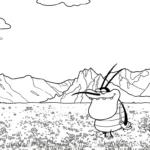 coloriage Oggy pour enfants a imprimer