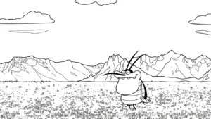 coloriage Oggy pour enfants a imprimer