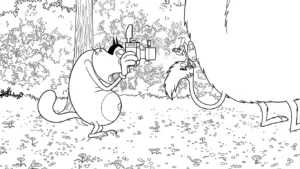 coloriage Oggy pour enfant a imprimer gratuit