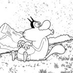 coloriage Oggy gratuit en ligne