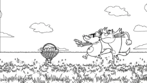 coloriage Oggy pour enfants a imprimer