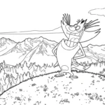 coloriage Oggy à imprimer a4