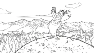 coloriage Oggy à imprimer a4