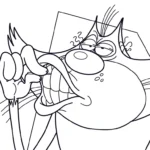 coloriage Oggy gratuit