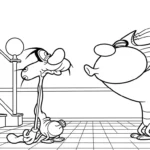 coloriage Oggy a dessiner et imprimer