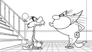 coloriage Oggy a dessiner et imprimer