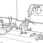 coloriage Oggy gratuit à imprimer