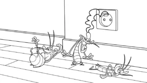 coloriage Oggy gratuit à imprimer