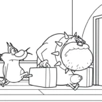 coloriage Oggy et dessins