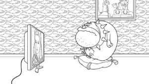 coloriage Oggy gratuit a imprimer