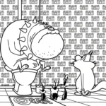 imprimer coloriage Oggy pour enfant