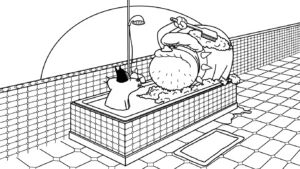 coloriage Oggy de pour enfants
