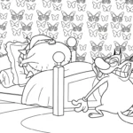 coloriage Oggy à imprimer pour enfant de 10 ans