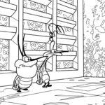 coloriage Oggy pour enfant de 7 ans