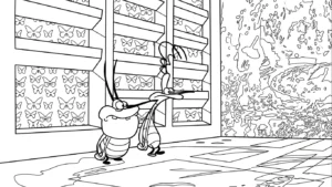 coloriage Oggy pour enfant de 7 ans