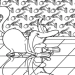 coloriage Oggy pour enfant de 5 ans