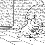 coloriage Oggy gratuit en ligne