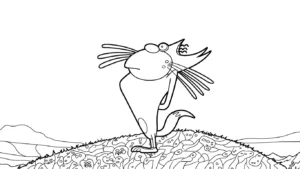 coloriage Oggy gratuit en ligne