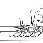 coloriage Oggy pour enfant de 10 ans