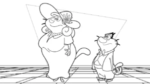 coloriage Oggy pour enfants à imprimer